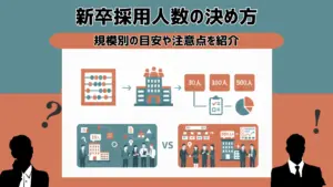 新卒採用人数の決め方｜規模別の目安や注意点を紹介