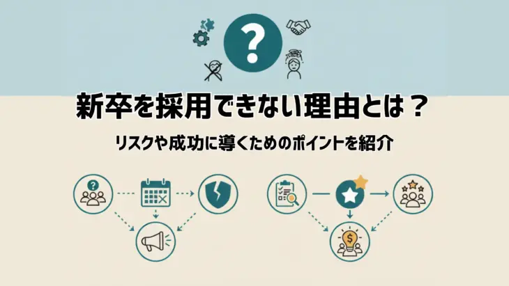 新卒を採用できない理由とは?リスクや成功に導くためのポイントを紹介